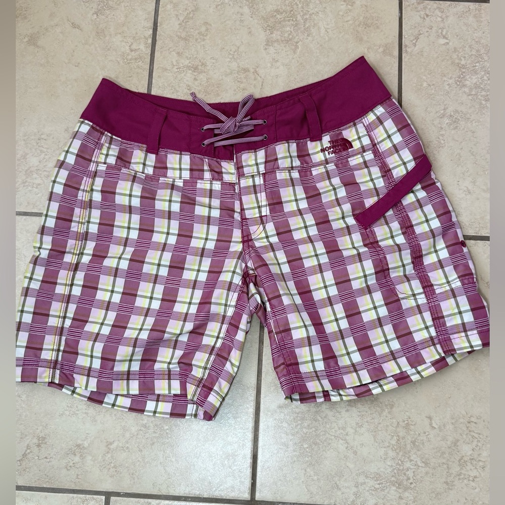 The North Face Purple and White Cargo Shorts